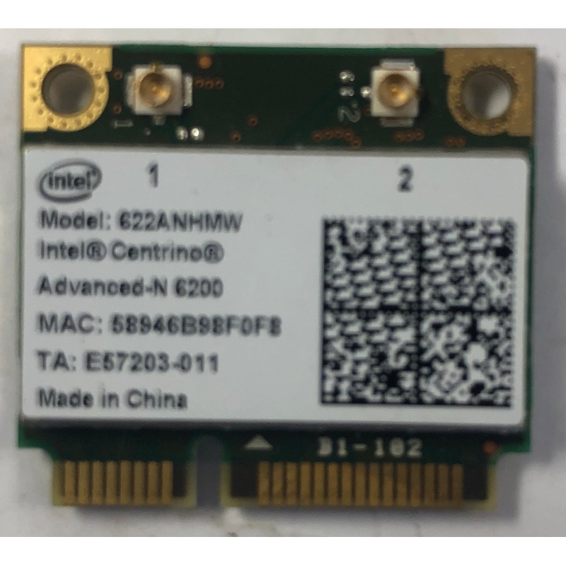 Fujitsu LifeBook T730 Laptop 622ANHMW Wireles-N WiFi Card- E57203-011