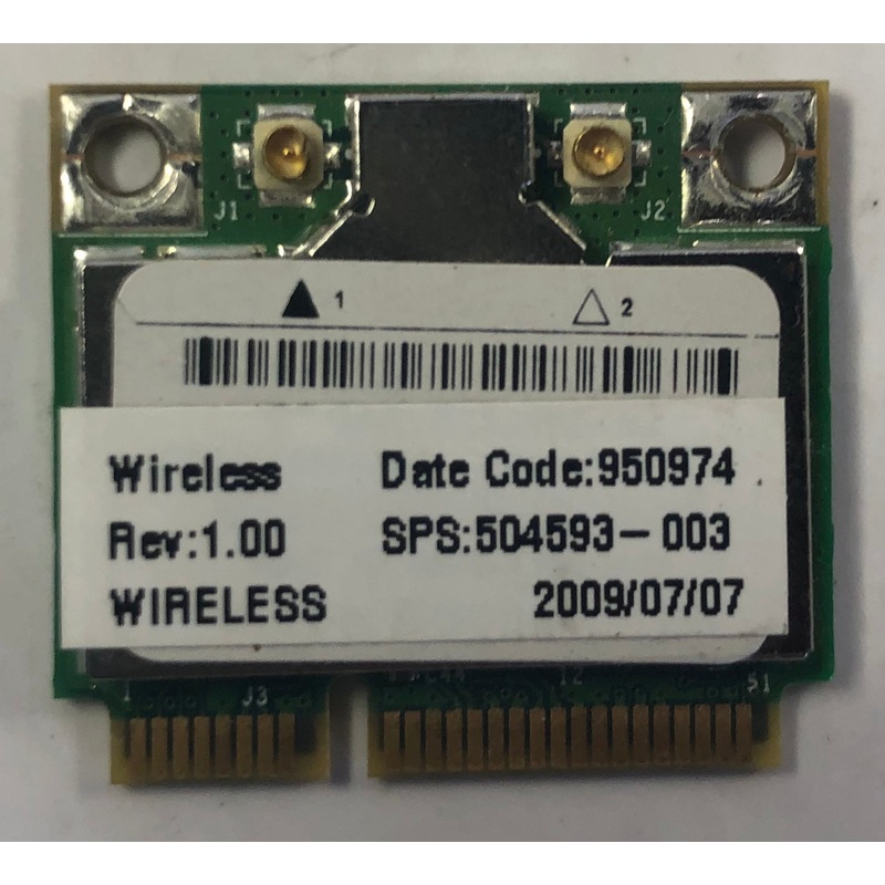 HP Mini 100 Laptop BCM94312HMG Wireless WiFi Card- 504593-003