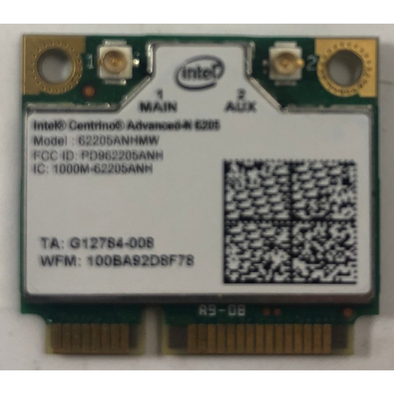Intel Centrino Advanced-N 6205 Dual Band Wireless-N Mini PCI-e WiFi Card- 62205ANHMW