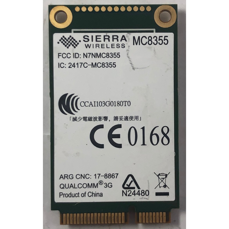 Sierra Wireless AirPrime 3G Wireless Mobile Data Card- MC8355