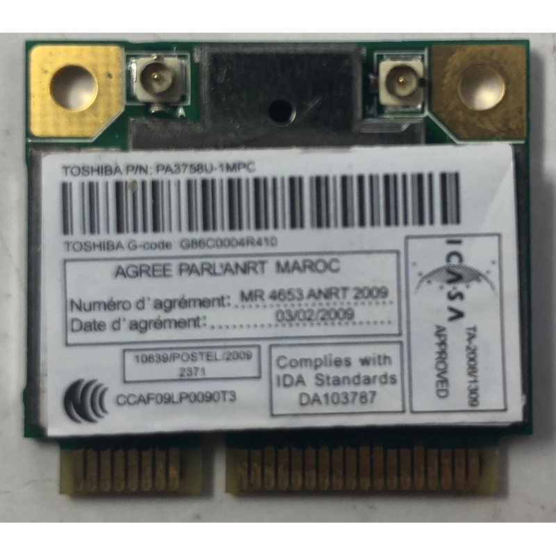 Toshiba Satellite A505 Laptop PA3758U-1MPC Wireless Network Adapter- V000190580