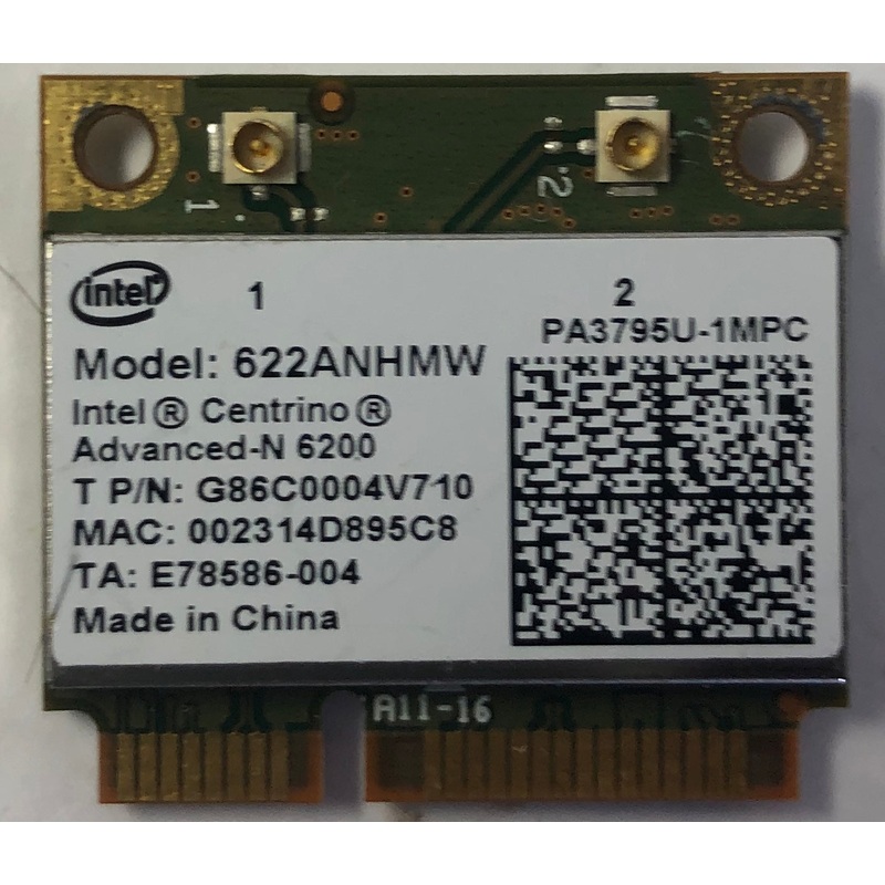 Toshiba Tecra A11 Laptop 622ANHMW Wireless Advanced-N WiFi Card- G86C0004V710