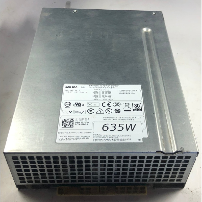 Dell Precision T5600 Workstation F635EF-00 635W Switching Power Supply- 1K45H