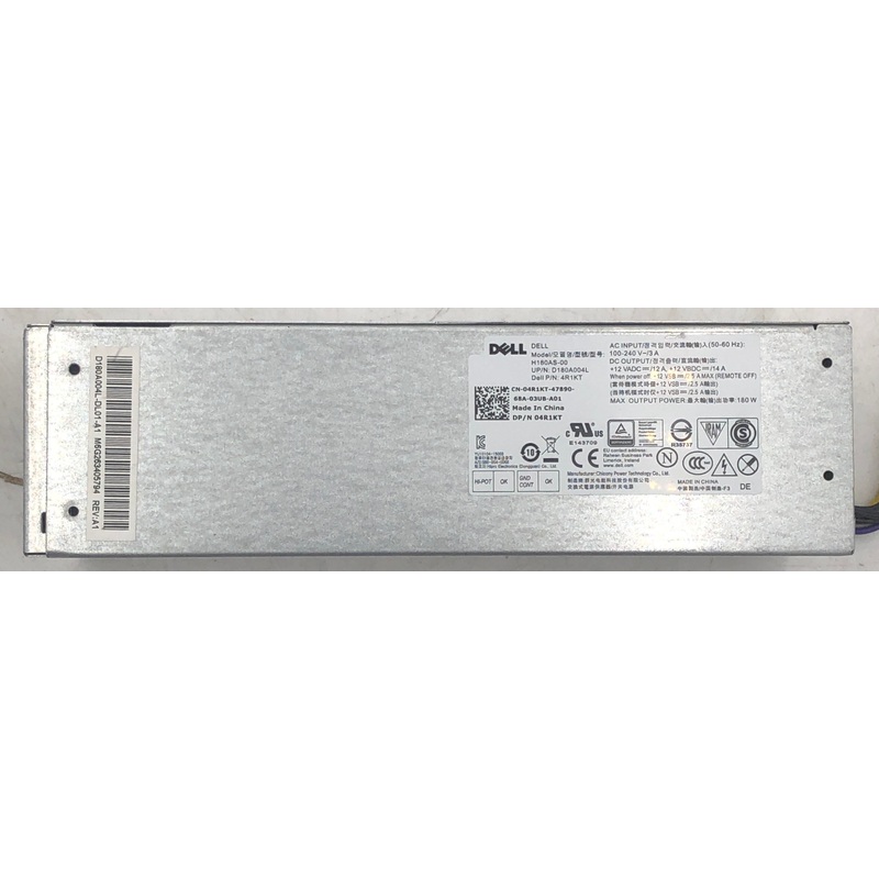 Dell OptiPlex 3040 Desktop H180AS-00 180W Power Supply- 4R1KT