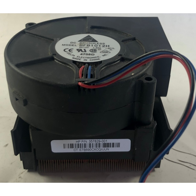 HP Compaq Evo D530 Desktop BFB1012H Cooling Fan & Heatsink Assembly- 357829-001