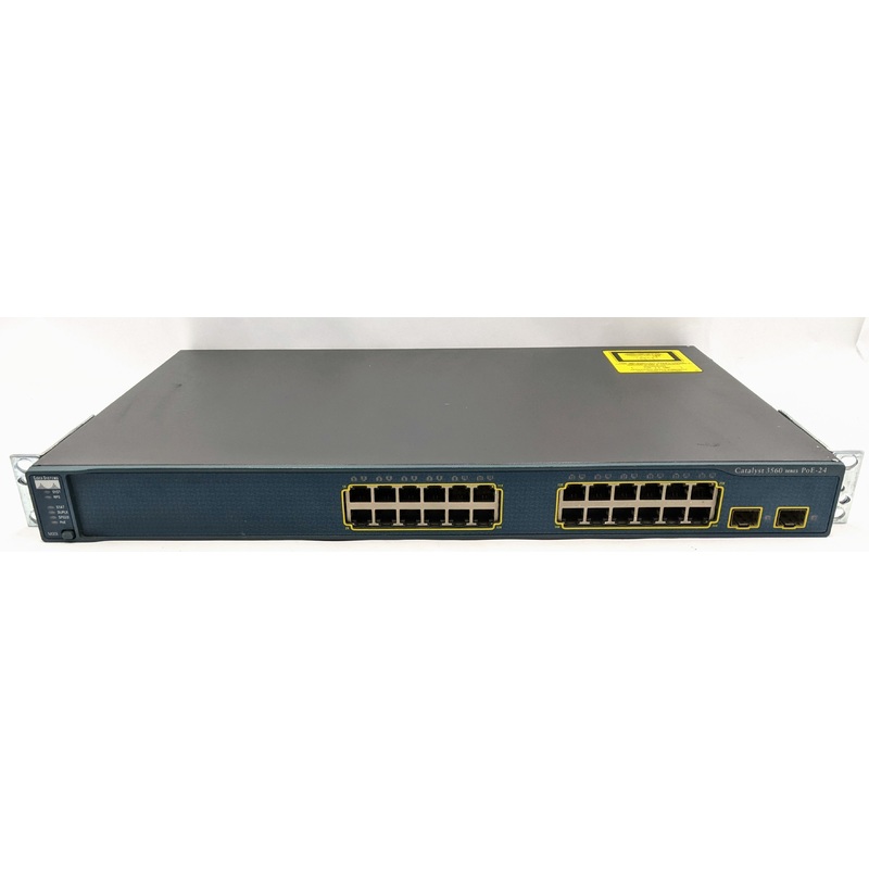 Cisco Catalyst 3560 Series PoE-24 24-Port Managed Network Switch- WS-C3560-24PS-S
