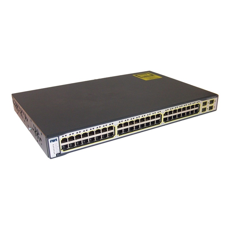 Cisco Catalyst WS-C3750-48TS-E 48-Port Network Switch