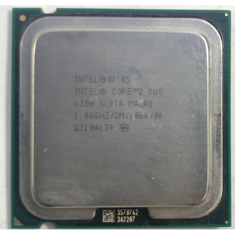Intel Core 2 Duo E6300 Desktop CPU Processor- SL9TA