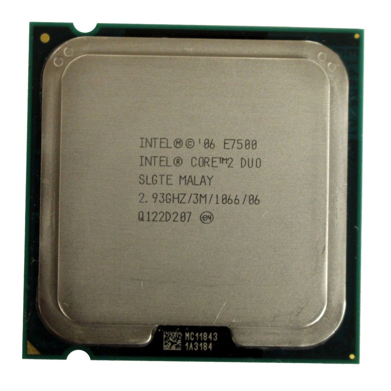 Intel Core 2 Duo E7500 Desktop CPU Processor- SLGTE