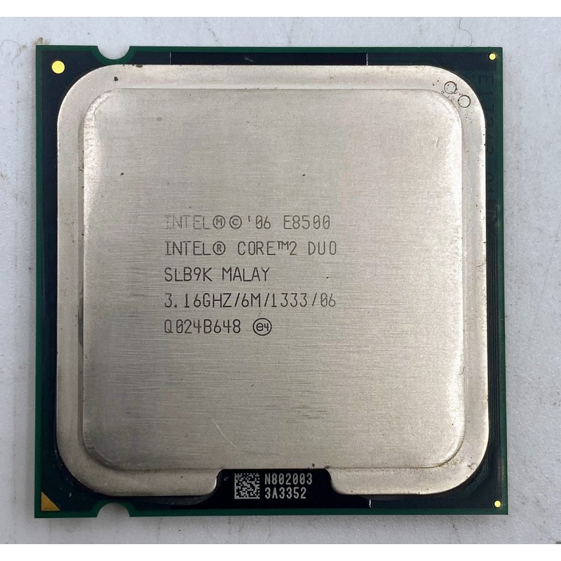 Intel Core 2 Duo E8500 SLB9K Dual-Core Processor 3.16GHz LGA775 Socket
