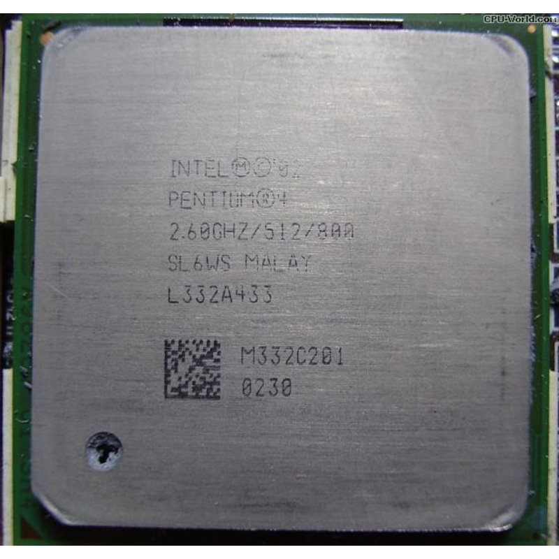 Intel Pentium 4 2.6 GHz Desktop CPU Processor- SL6WS